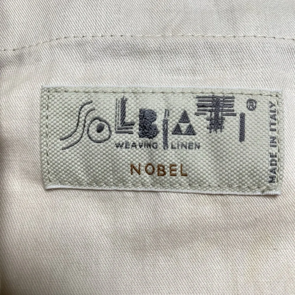 Brooks Brothers Classic Linen Pants Solbiati Nobel (36x32) Brown Herringbone